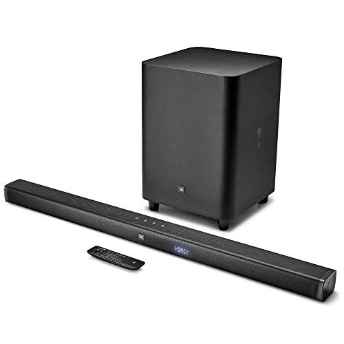 JBL BAR 3.1 Surround, Barra de Sonido 3.1 Ultra HD 4k con Subwoofer inalámbrico para tv y pc, una experiencia de inmersión de sonido, color negro