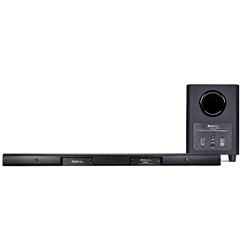 JBL BAR 3.1 Surround, Barra de Sonido 3.1 Ultra HD 4k con Subwoofer inalámbrico para tv y pc, una experiencia de inmersión de sonido, color negro