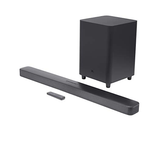 JBL BAR 5.1 SURROUND - BARRA DE SONIDO 5.1 CON SUBWOOFER, INTEGRACIÓN DE ALEXA, 5.1 CANALES, 550W, INALÁMBRICO, NEGRO