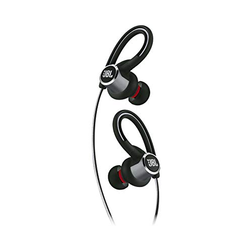 JBL Reflect Contour 2 - Auriculares Deportivos inalámbricos Secure Fit - Duración de la batería de hasta 10 Horas con Carga rápida - Negro