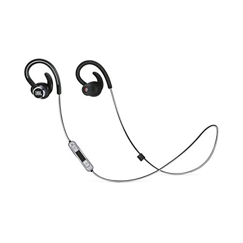 JBL Reflect Contour 2 - Auriculares Deportivos inalámbricos Secure Fit - Duración de la batería de hasta 10 Horas con Carga rápida - Negro