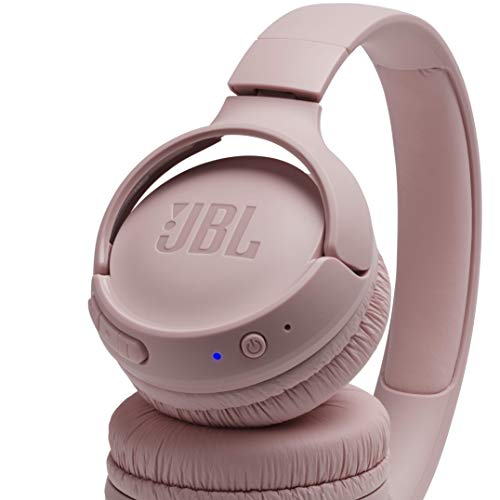 JBL Tune500BT Auriculares On Ear con Bluetooth – Auricular de diadema plegable – Batería de hasta 16 horas – Cascos inalámbricos de color rosa