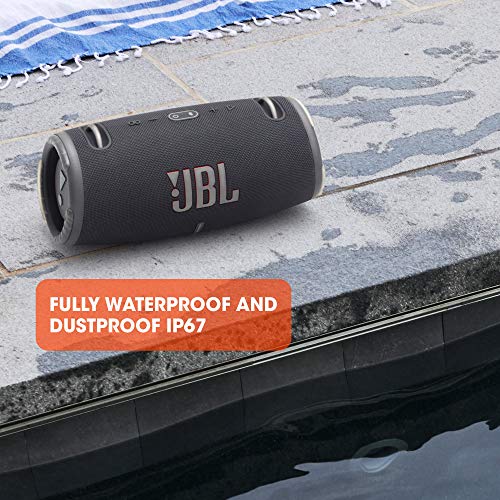 JBL Xtreme 3 - Altavoz Bluetooth portátil resistente al agua (IP67) y al polvo con PartyBoost y 15h de reproducción continua, azul