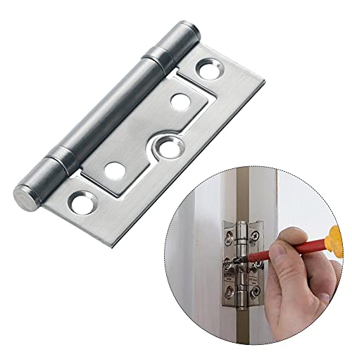 JCYANG Acero Inoxidable 3 Pulgadas Madre y Puerta de bisagra de Puerta y Muebles de Ventana Rodamiento de Bolas Accesorios de Hardware de Acero Inoxidable 4pcs Bisagras