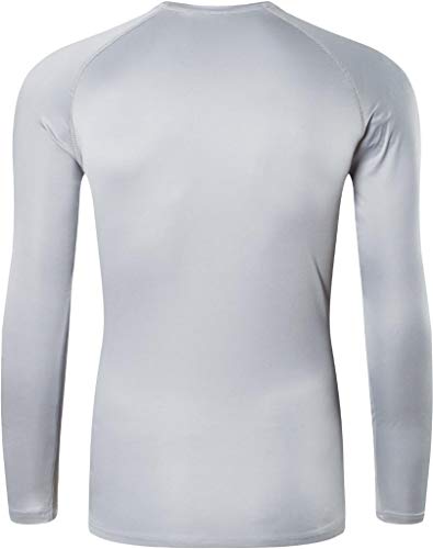 jeansian Hombre Deporte Proteccion Solar UPF 50+ UV Camiseta Men Sport T-Shirt LA245 Gray M
