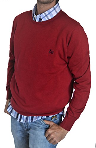 Jersey de cuello redondo Ridebike "la vespa" | Color Burdeos | 100% algodón | custom fit (152) (M)