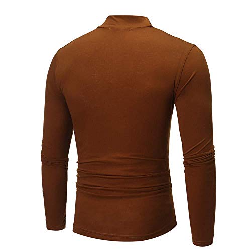 Jersey Para Hombre Otoño Invierno Básico Chic Color Sólido Elasticidad Cuello De Tortuga Camisetas De Manga Larga Top Camisas Camisas Sudaderas Streetwear Ropa Sudaderas Con Capucha Ropa Para El Hogar