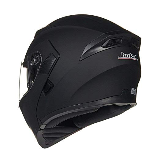 JieKai Casco para motocicleta integral, con visera extraíble, con certificación DOT