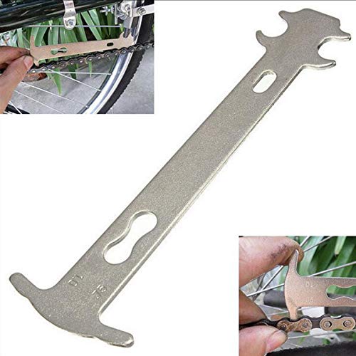 Jinxuny Indicador de cadena de bicicleta para bicicleta, indicador de desgaste de cadena de bicicleta, indicador de desgaste de cadena de bicicleta, regla de repuesto para reparación de bicicletas