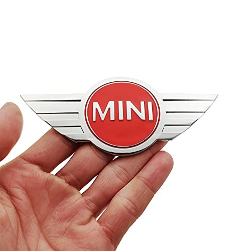 JIUHE Pegatinas de Metal de Fibra de Carbono 3D Emblema Insignia Compatible con Mini Cooper One S R50 R53 R56 R60 F55 F56 R57 R58 R59 R60 R60 Estilismo de Coche (Color Name : A)