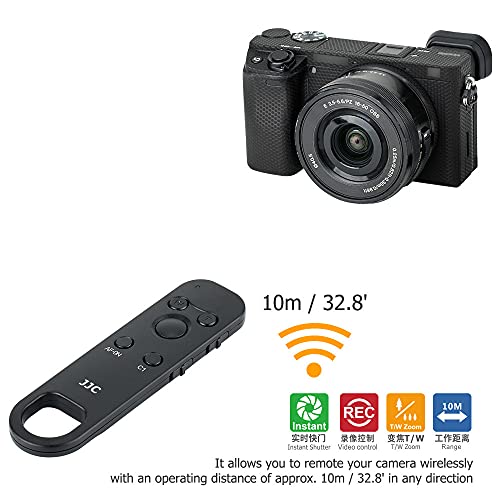 JJC - RMT-P1BT Mando a Distancia inalámbrico para cámara Sony ZV-E10 ZV-1 A1 A7C A7RIV A7SIII A9II RX100VII A6600 (también para cámara Sony A6400 A7RIII A7III A9 RX0II con actualización de firmware)