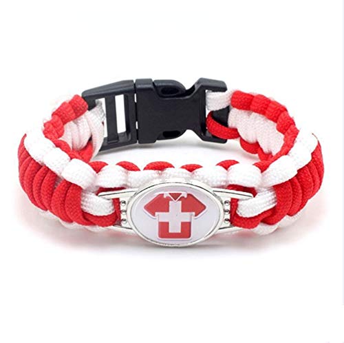 JJZHY Suiza Fútbol Equipo Pulseras Ventiladores Jerseys Pulseras Regalos,Suiza,M