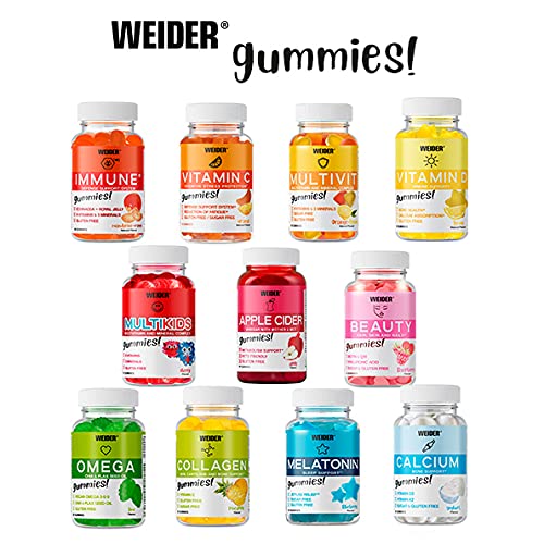 JOE WEIDER VICTORY Melatonine Up, 60 gummies, Sabor Blueberry, 1 mg de melatonina por gominola, Sin gluten y sin azúcar