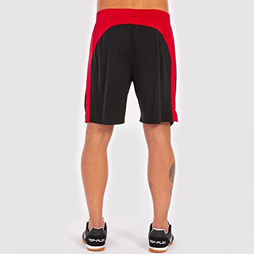 Joma Tokio II Pantalones Cortos, Hombre, Multicolor (Negro/Rojo), L