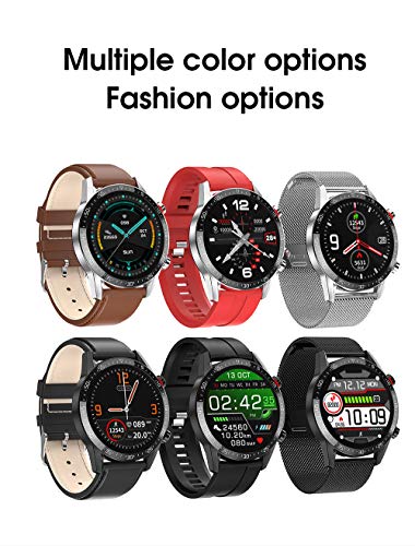 jpantech Smartwatch Reloj Inteligente Mujer Hombre | Llamadas Bluetooth |Pantalla táctil Completa | Monitor de ECG | monitoreo de la frecuencia cardíaca medición de la presión Arterial