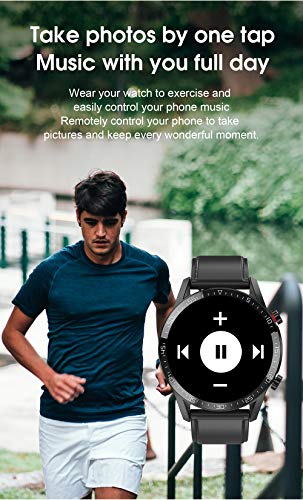 jpantech Smartwatch Reloj Inteligente Mujer Hombre | Llamadas Bluetooth |Pantalla táctil Completa | Monitor de ECG | monitoreo de la frecuencia cardíaca medición de la presión Arterial