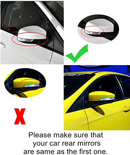 Juego de luces intermitentes, luces indicadoras de giro dinámicas, LED para espejo retrovisor lateral, luz intermitente para coche, 2 unidades