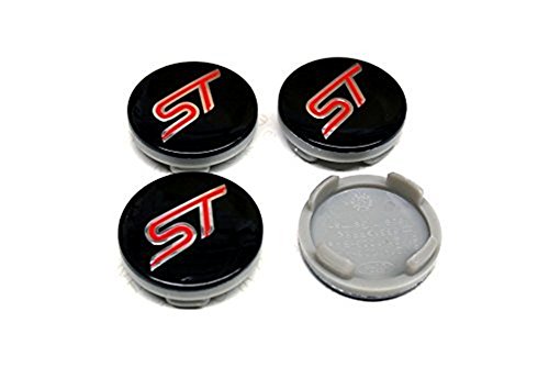 Juego de tapas de 4 Llantas Buje de medio 54 mm protectora St Logo Cilindro de nadadores KA Kuga Fusion Fiesta Enfoque Mondeo Galaxy C-Max S-Max y otros modelos