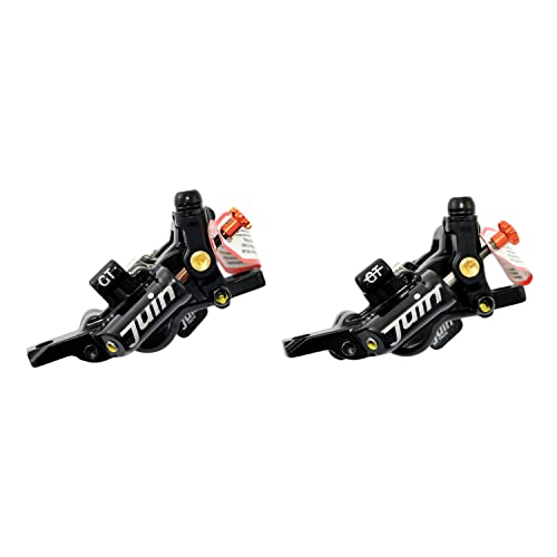 Juin Tech GT-P 4 Pistons Road CX Hydraulic Disc Brake Caliper Set (F+R), Black, JT2410