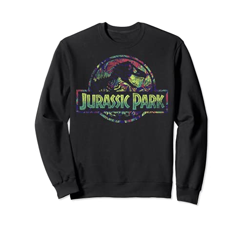 Jurassic Park Grid Wave Logo Sudadera
