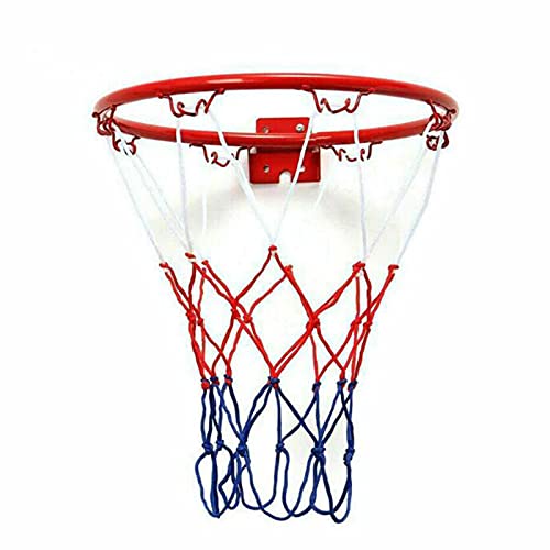 JYGHM Aro de Baloncesto montado en la Pared, Llantas de Baloncesto de 32 cm, Llantas de Baloncesto Colgando Aro, para niños o Adultos para Exteriores o Exteriores