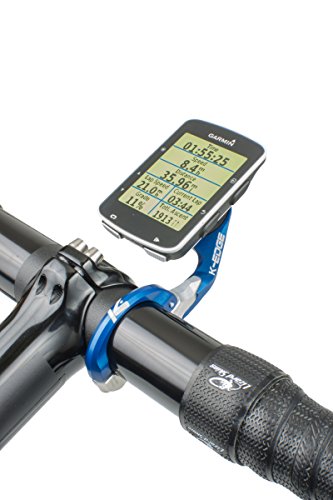 K-Edge Race Aero - Soporte para Garmin Edge 20, 25, 520, 820, Azul, Talla única