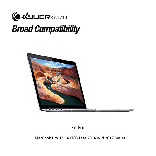 K KYUER A1713 Batería para MacBook Pro 13" A1708 Late 2016 Mid 2017 EMC 3164 2978 MLL42LL/A MLL42B/A MLL42Y/A MLL42FN/A MLUQ2LL/A MPXQ2LL/A MPXQ2B/A MPXQ2D/A MPXQ2FN/A 4781mAh 54.5Wh Battery with Tool