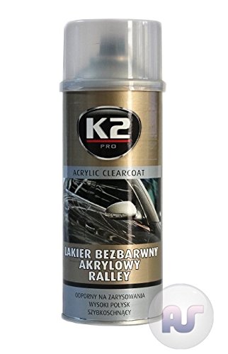 K2 Pro Ralley/Rally Spray de 400 ml de secado rápido acrílico profesional para la capa superior de los vehículos