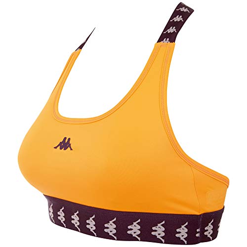 Kappa Haida Sujetador Deportivo, Mujer, Naranja Pop, Extra-Large