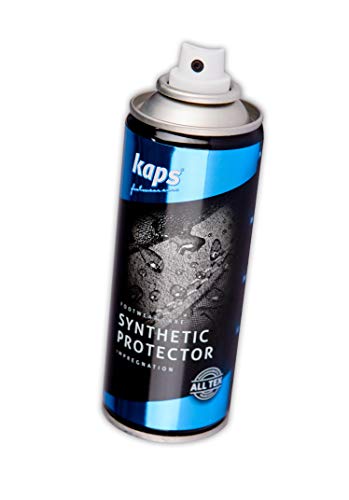 Kaps Spray Zapatos Protector Resistente al Agua Impermeabilizante Spray para Cuero Sintético Eco Artificial Cuero Vegano, Tejidos y Textiles Sensibles, Protector Sintético