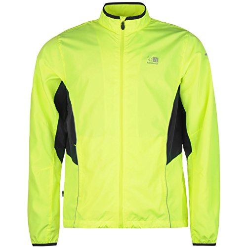 Karrimor Hombre Chaqueta Deportiva De Running Fluorescente Amarillo L