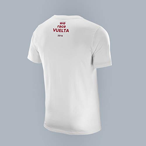 KATUSHA Vuelta Ltd T-Shirt Camiseta, Hombre, Blanco, Extra-Large