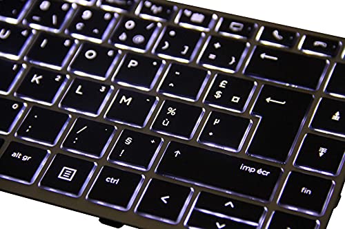 KbsPro AZERTY Teclado para HP EliteBook 840 G5, 840 G6, 745 G5, 745 G6 Retroiluminado L11308-051, L11307-051, L14377-051, L14378-051, L09813-051