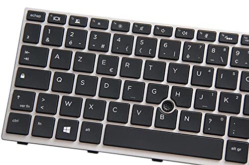 KbsPro AZERTY Teclado para HP EliteBook 840 G5, 840 G6, 745 G5, 745 G6 Retroiluminado L11308-051, L11307-051, L14377-051, L14378-051, L09813-051