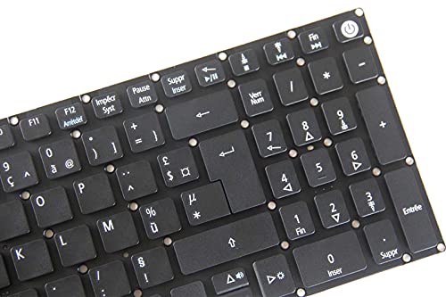 KbsPro Teclado francés para Acer Aspire A515-51 E5-522G E5-532G E5-573 E5-574G E5-575 E5-722 E5-772 A715-72G A717-71G ES1-523 ES1-732 AZERTY Not Backlit