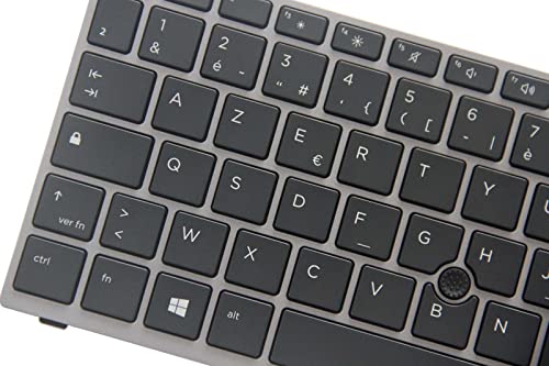 KbsPro Teclado francés para HP EliteBook 840 G5, 840 G6, 745 G5, 745 G6, ZBook 14u G5, 14u G6, L14379-051, L15542-051 AZERTY sin retroiluminar