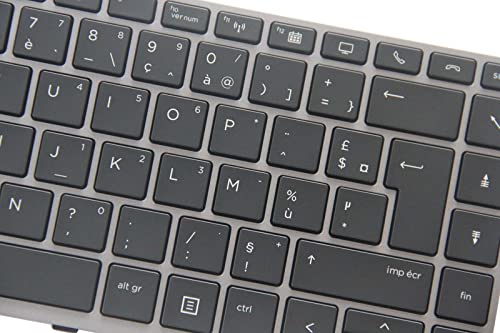 KbsPro Teclado francés para HP EliteBook 840 G5, 840 G6, 745 G5, 745 G6, ZBook 14u G5, 14u G6, L14379-051, L15542-051 AZERTY sin retroiluminar