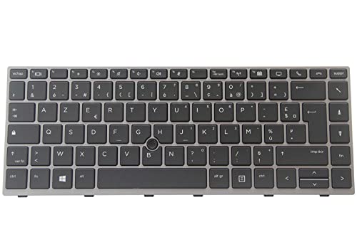 KbsPro Teclado francés para HP EliteBook 840 G5, 840 G6, 745 G5, 745 G6, ZBook 14u G5, 14u G6, L14379-051, L15542-051 AZERTY sin retroiluminar