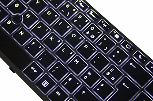 KbsPro Teclado francés para HP ZBook 14u G5, 14u G6, EliteBook 745 G5, 745 G6, 840 G5, 840 G6 AZERTY retroiluminado, L15540-051, L15541-051