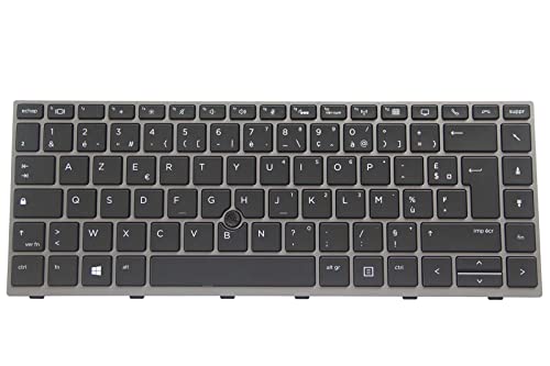 KbsPro Teclado francés para HP ZBook 14u G5, 14u G6, EliteBook 745 G5, 745 G6, 840 G5, 840 G6 AZERTY retroiluminado, L15540-051, L15541-051