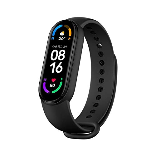 Kemite para xiaomi mi banda 6 1.56 pantalla completa deporte pulsera ritmo cardíaco fitness Tracker CN versión estándar