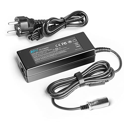 KFD Cargador de batería de 36V 2A Salida 42V 2A Adaptador del Li-Ion del Li-Ion del Litio para la Bici eléctrica 10Series 36V Lithium Li-Ion Li-Poly Bicicleta Eléctrica E-Bike connecteur XLR Ebike