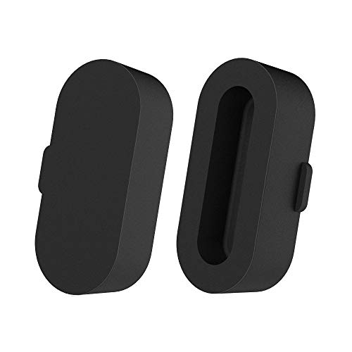 KIMILAR [10 Piezas Tapón Antipolvo De Silicona Compatible con Garmin Vivoactive 3/Vivoactive 3 Music/Vivoactive 3 Trainer, Garmin Fenix 5/5 Plus/5s/5s Plus/ 5x/5x Plu/Forerunner 935 (Negro)