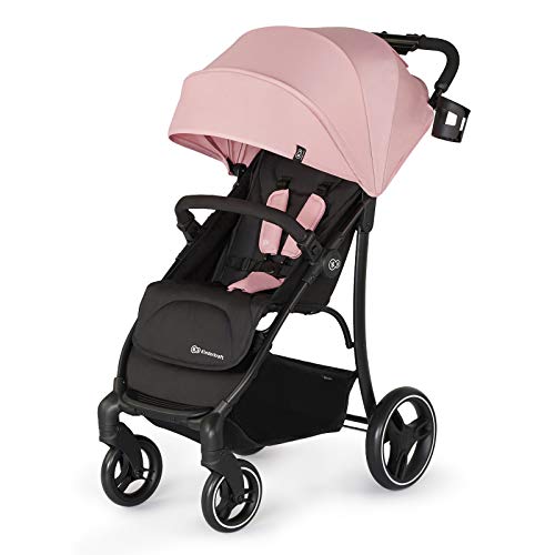 Kinderkraft Silla de Paseo Ligera TRIG, Asiento Amplio y Profundo, Suspensión, Rosa