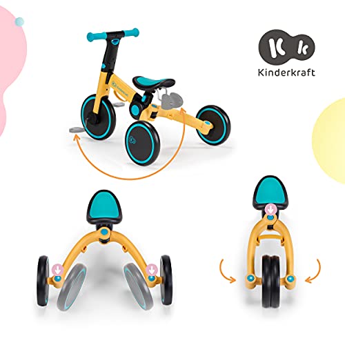 Kinderkraft Tricycle 4TRIKE primrose yellow - Sillas de paseo, Unisex Infantil, Multicolor(primrose yellow)