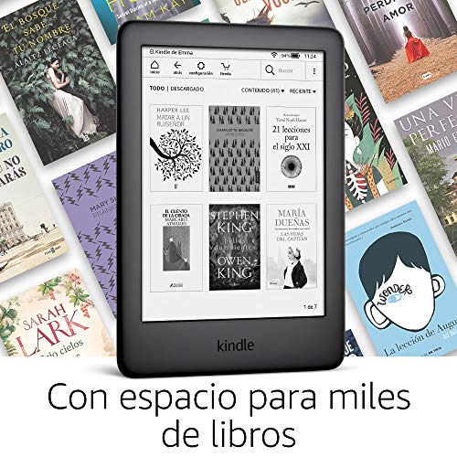 Kindle, Reacondicionado Certificado, Negro | Con luz frontal integrada