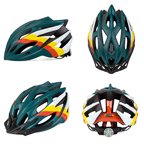 KING BIKE Casco de Bicicleta Casco de Bicicleta con Luz LED para Hombres Damas Casco En Los Cascos Artículos Deportivos Cascos de Bicicleta Ltd Racing Bike Mountain Shell Mountain Bike MTB