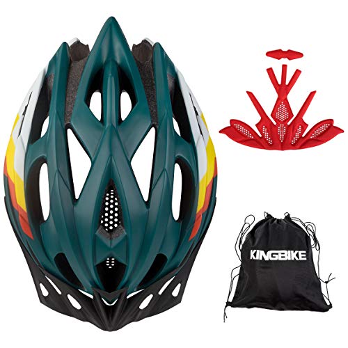 KING BIKE Casco de Bicicleta Casco de Bicicleta con Luz LED para Hombres Damas Casco En Los Cascos Artículos Deportivos Cascos de Bicicleta Ltd Racing Bike Mountain Shell Mountain Bike MTB