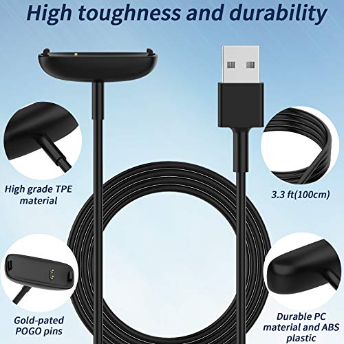 KingAcc Compatible con cargador Inspire 2/Ace 3, cable de carga USB de repuesto para reloj inteligente Fit Bit Inspire 2/Ace 3 Fitness Tracker (1-Pack)