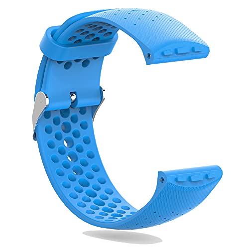 KINOEHOO Correas para relojes Compatible con Polar Vantage M Pulseras de repuesto.Correas para relojesde silicona.(azul)